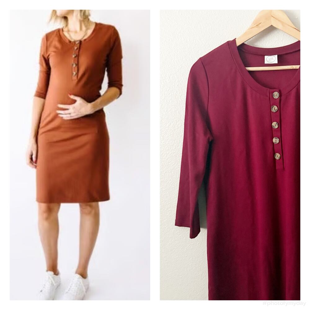 LOU LOU & COMPANY | Cranberry Red Original Everyday Dress Thick Stretch | XL
